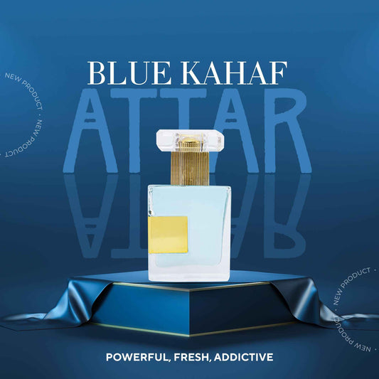 Kahaf Blue Attar | Aqua Fresh Unisex Fragrance 15ml