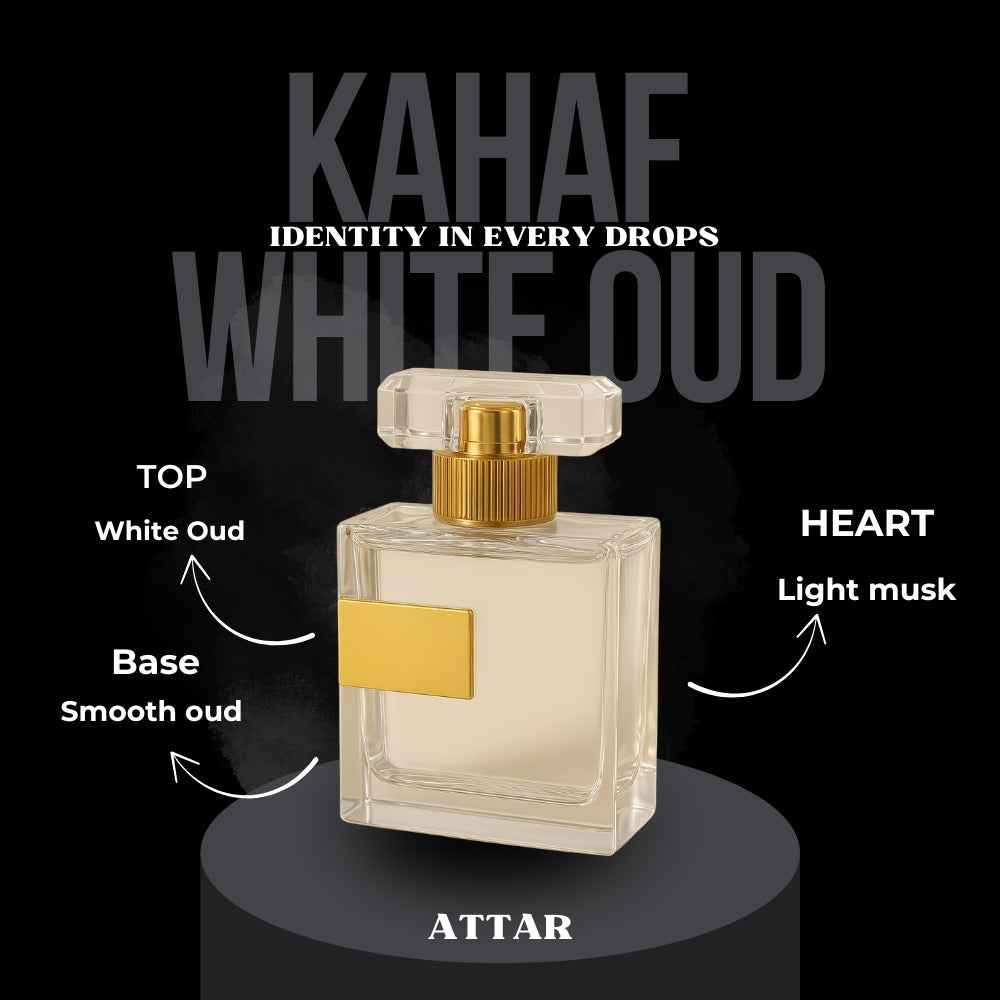Kahaf White Oud Attar | Pure Luxury Oud Unisex 15ml